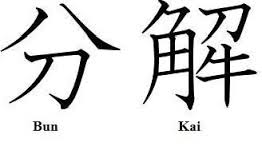 Kanji characters for the term Bunkai